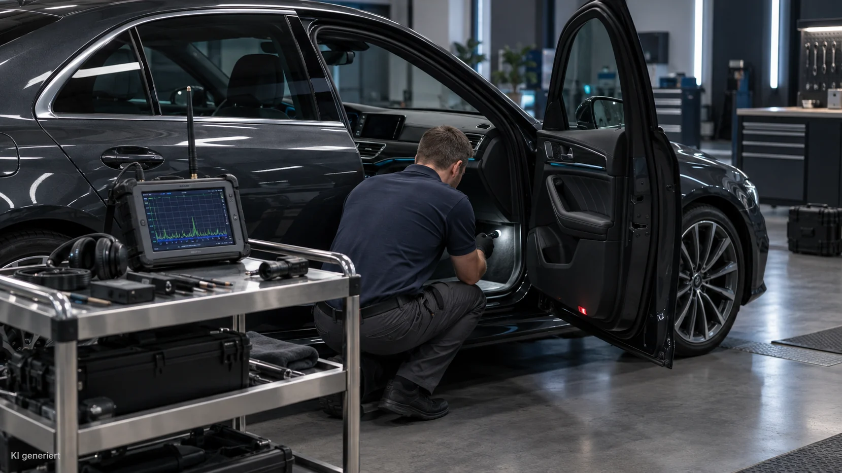 Zum Inhalt der Seite „GPS-Tracker und Abhörgeräte im Auto erkennen“ Titelbild: GPS-Tracker und Abhörgeräte im Auto erkennen