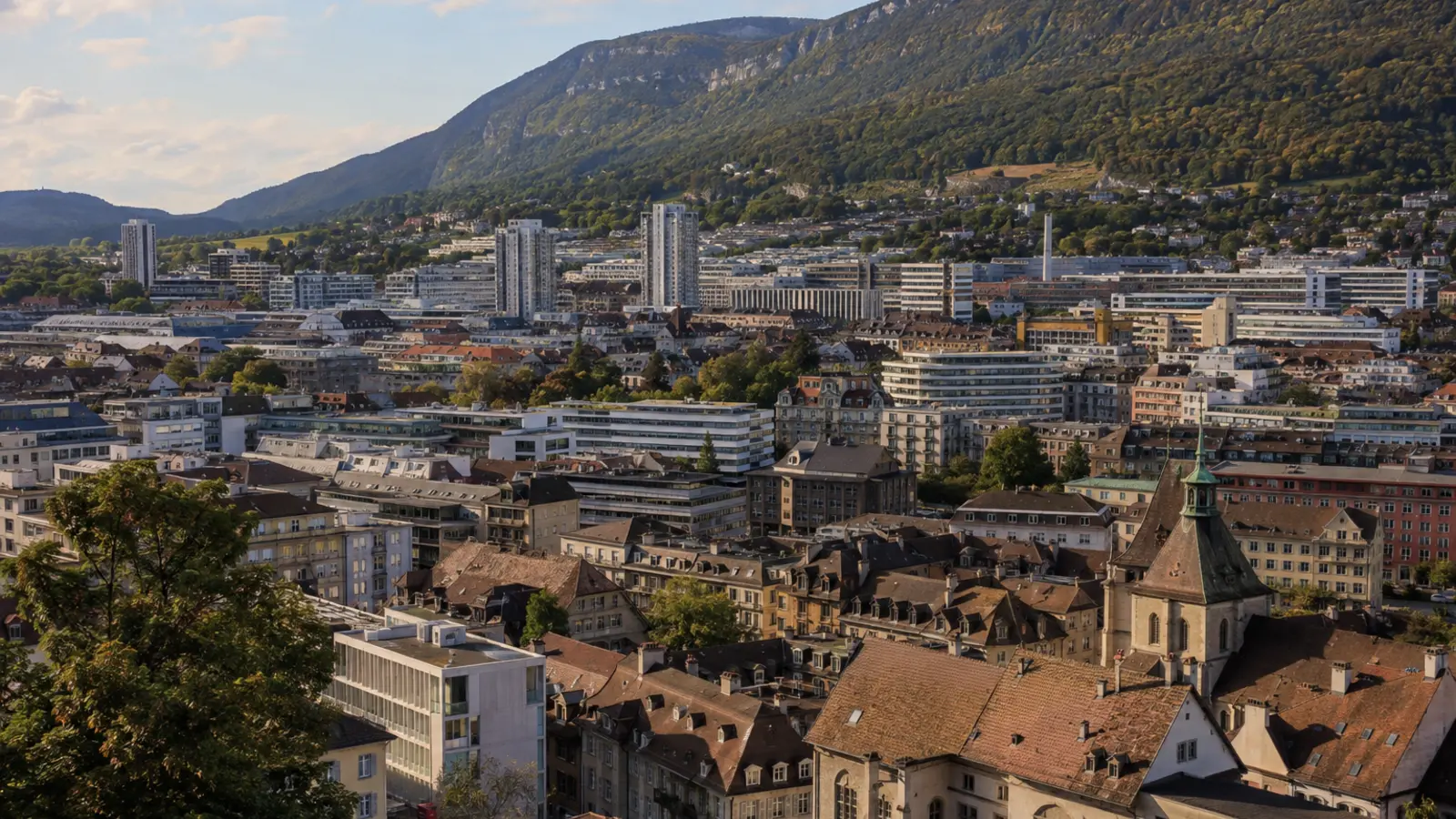 Stadtansicht Biel/Bienne