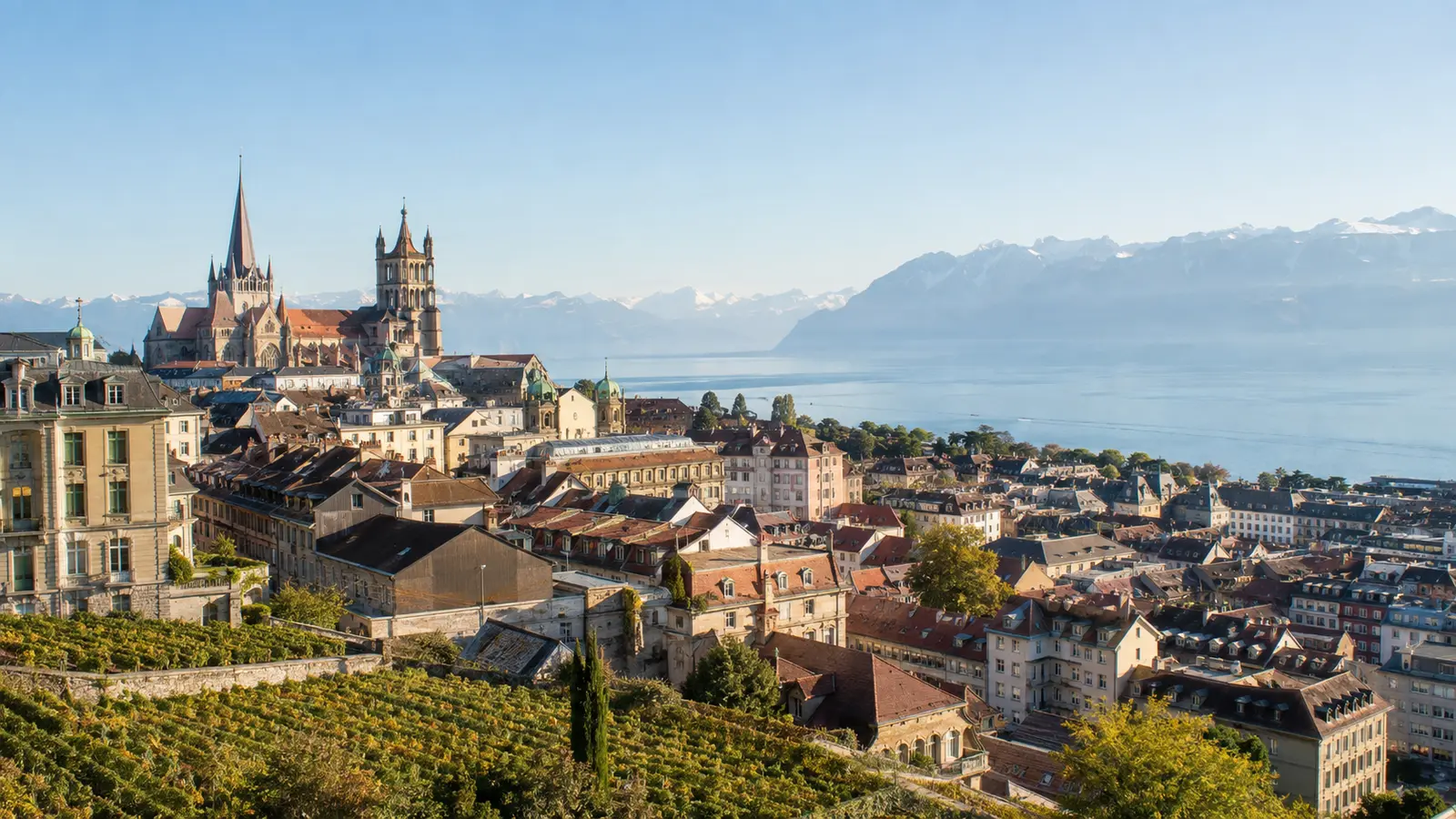 Stadtansicht Lausanne